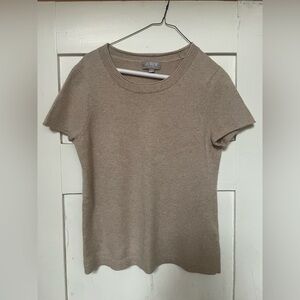 J. Crew cashmere short sleeve size M